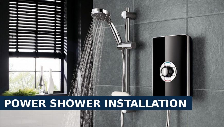 Power shower installation Ealing